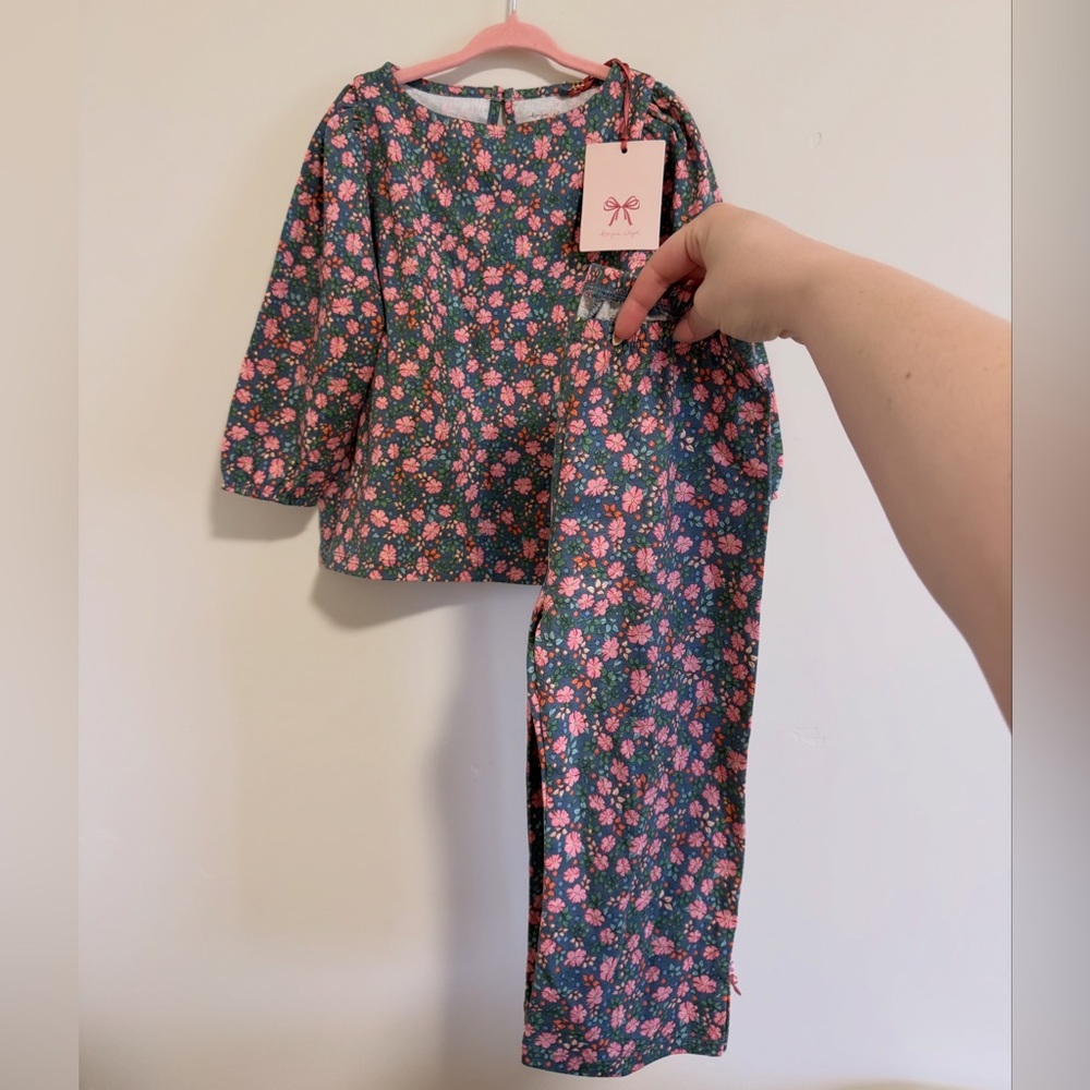 Konges Slojd Cianna Floral Set 2y NWT